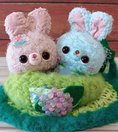 あじさい大好き♪ぴょんころりん♪(景色マット付)