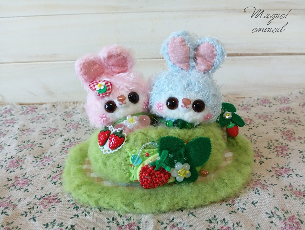 いちご大好き♪ぴょんころりん♪(景色マット付)